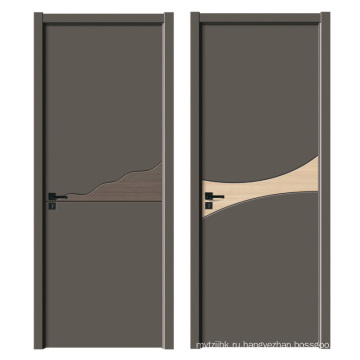 Go-at21 современная внутренняя дверная панель деревянная дверная кожа дверной шпон